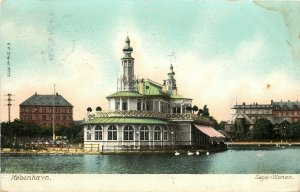 c1910 Postcard; Copenhagen Denmark, Søpavillonen/ Lake Pavilion, Posted