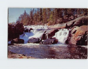 Postcard Nature Unspoiled Franks Falls Lady Evelyn River Canada