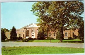 Hanover College Lynn Hall, PE Building for Men, Indiana postcard