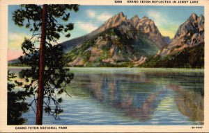 Wyoming Grand Teton National Park Grand Teton Reflected In Jenny Lake Curteich