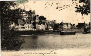 CPA AMBOISE - Le Chateau et le Quai (229489)