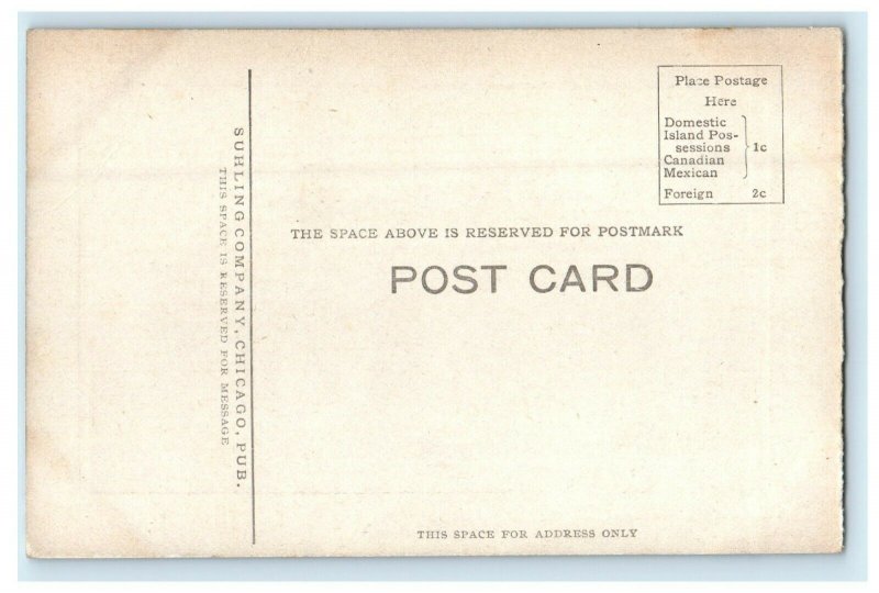 c1910's Post Office Street View Iowa City Iowa IA Unposted Antique Postcard 