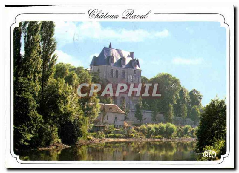 Modern Postcard Chateauroux Indre Chateau Raoul the Banks of the Indre