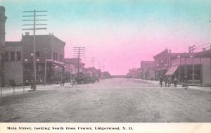 Lidgerwood North Dakota Main Street looking South From Town Center Postcard U523