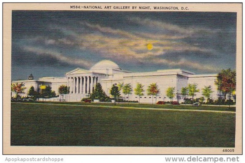 National Art Gallery By Night Washington D C 1944