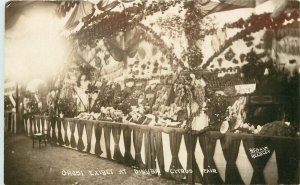 RPPC Besaw Postcard Orosi Exhibit at Dinuba Citrus Fair Tulare County