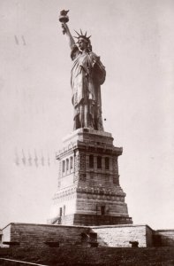 1908 State of Liberty RPPC Real Photo New York Vintage Postcard P217