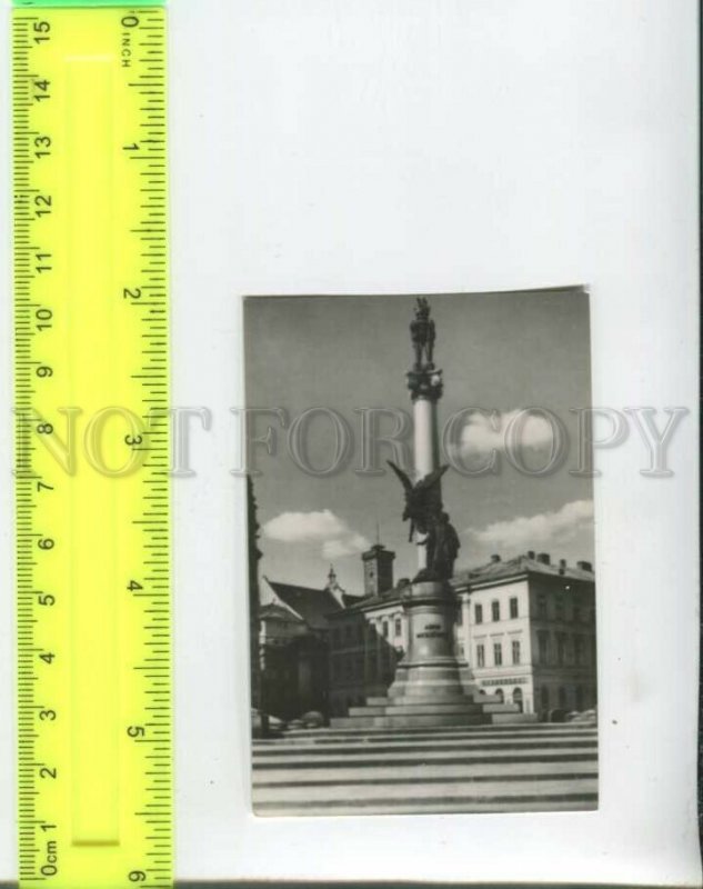433633 UKRAINE LVIV LVOV monument to Adam Mitskevich 1967 year PHOTO card