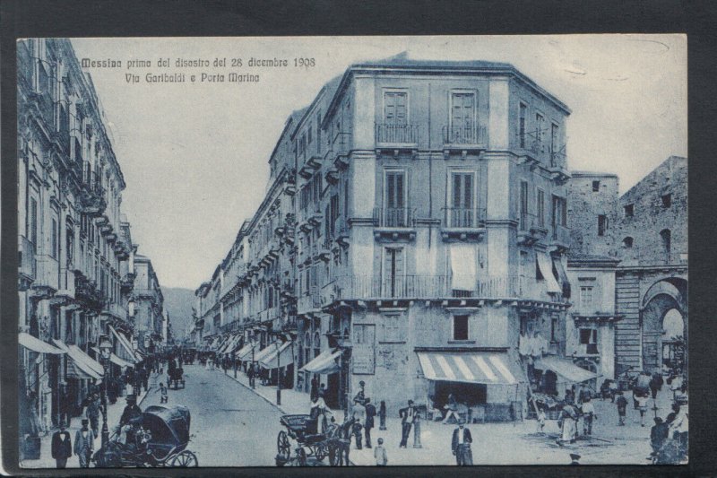 Italy Postcard - Messina Prima Del Disastro Del 28 Dicembre 1908 - T10056