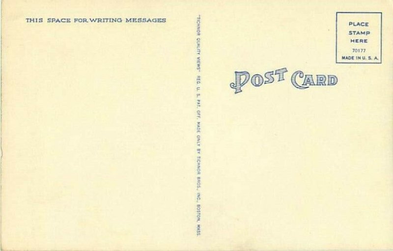 Ogunquit Maine Sand Dunes Linen Postcard