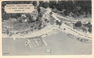 G35/ Burgin Kentucky Postcard c1940s Ralph Forbes' Camp Dock Cottages