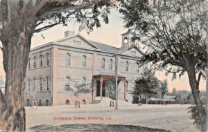 REDDING CALIFORNIA~GRAMMAR SCHOOL~W C POWELL PUBLISHED PHOTO POSTCARD 1907