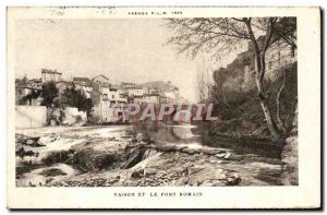 Old Postcard And Vaison The Roman Bridge