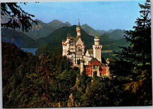 Postcard Germany Schwangau Neuschwanstein Castle