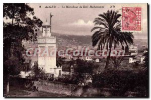 Postcard Old Algiers Le Marabout Sidi Mohammed