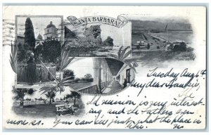 1901 Castle Rock Mission Garden Boulevard Santa Barbara CA Multiview Postcard