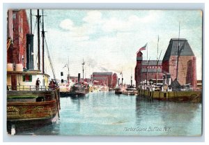 C. 1910 Harbor Sceme Buffalo N.Y. Postcard P191E