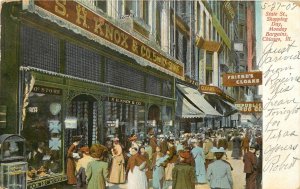 UDB Postcard Chicago IL State St. Shopping Day SH Knox 5 & 10 Monday Bargains