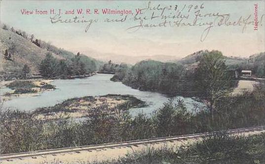 Vermont Wilmington View From H T And W R R 1936