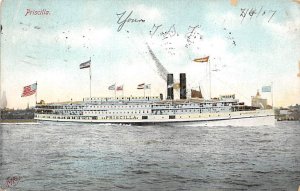 Priscilla River Steamship Fall River Line Ship 