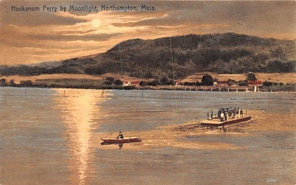 Hockanum Ferry by Moonlight in Northampton, Massachusetts