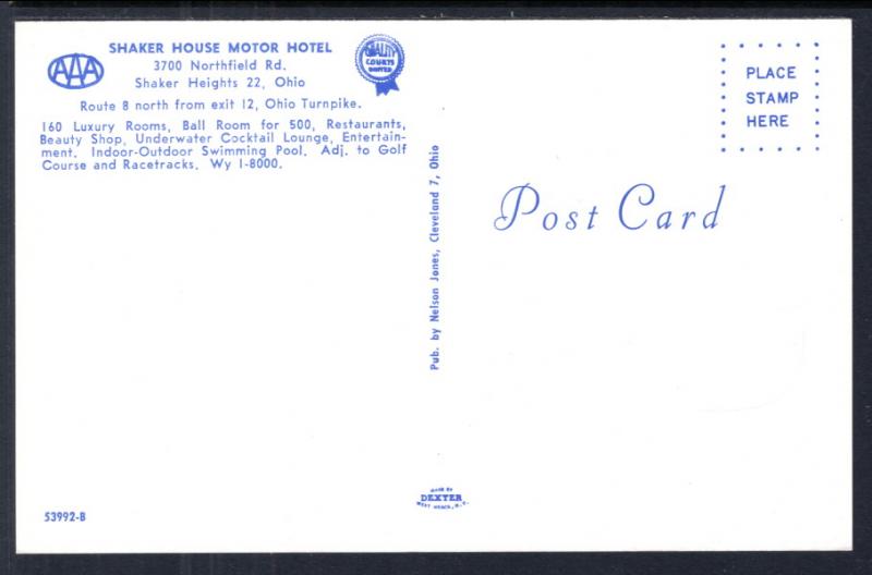 Shaker House Motor Hotel,Shaker Heights,OH