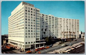 Vtg Los Angeles California CA The Statler Center Street View 1950s Postcard