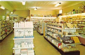 Alma Georgia Lee's Drug Store Interior Vintage Postcard AA17840