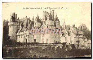 Postcard Old Usse Loire Valley Chateau whole North East