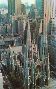 Vintage Postcard Saint Patrick's Cathedral Grandest Roman Catholic New York City