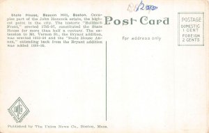 A672 US Massachusetts Boston State House vintage postcard