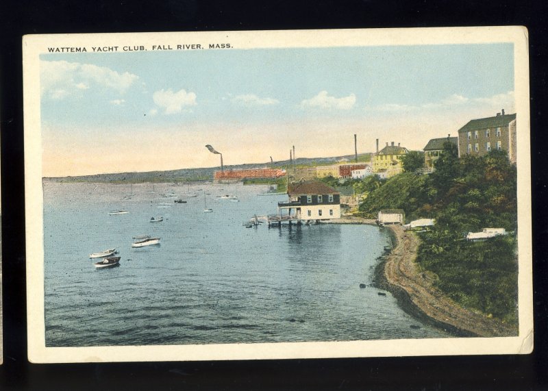 Fall River, Massachusetts/MA/Mass Postcard, Wattema Yacht Club