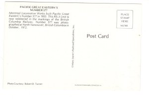 Pacific Great Eastern Railway Train, North Vancouver, British Columbia 1972