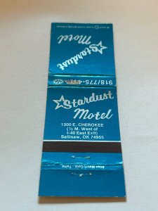 Vintage Matchbook Cover Stardust Motel Sallisaw, Oklahoma MB187