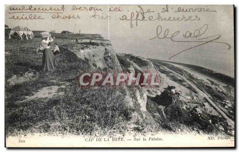 Old Postcard Le Havre Cape De La Heve On Cliff