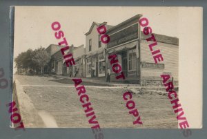 Verdon NEBRASKA RPPC 1909 MAIN STREET nr Falls City Auburn GENERAL STORE NE