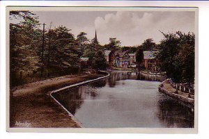 Tinted Photo, River and Houses, Worsley, England