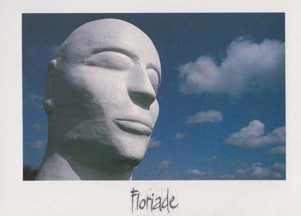 Floriade 1992 Amsterdam Dutch Flower Festival Holland Statue Monument Postcard