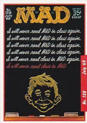 Lime Rock Trade Card Mad Magazine Cover Issue No 128 July 1969