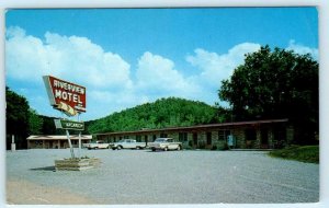 JASPER, Arkansas AR ~ Roadside RIVERVIEW MOTEL 1950s-60s Newton County  Postcard