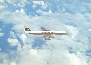 Japan Air Lines JAL DC 8 Jet Courier Airplane Vintage Postcard K77575