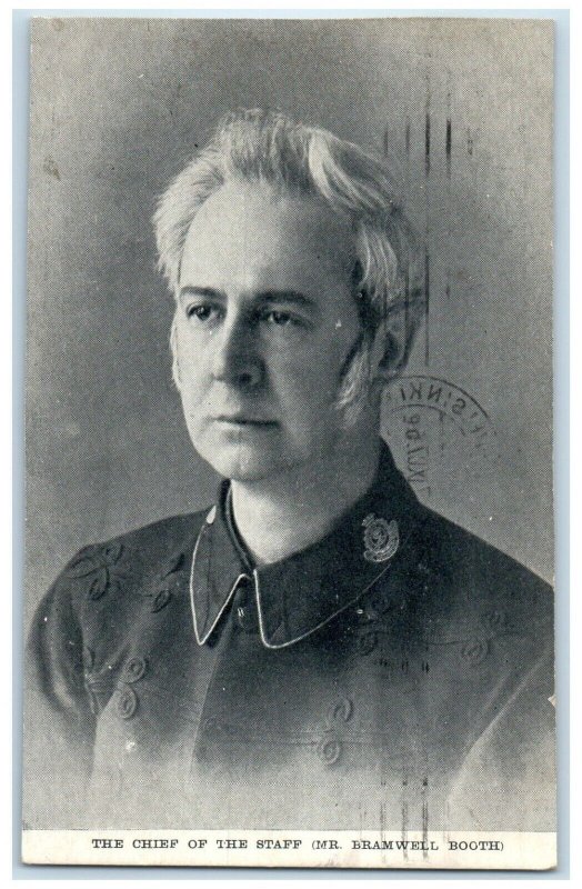 The Chief Of The Staff Mr. Bramwell Booth Salvation Army Lahti Finland Postcard