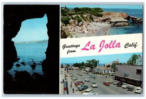 La Jolla California Postcard Greetings Scenes Sunny Jim Cave Resort 1962 Vintage