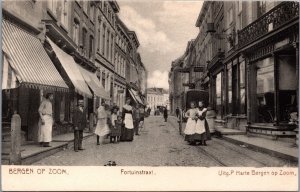 Netherlands Bergen Op Zoom Fortuinstraat Vintage Postcard C089