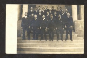 RPPC NEWTOWN PENNSYLVANIA COLLEGE CLASS STUDENTS PA. REAL PHOTO POSTCARD