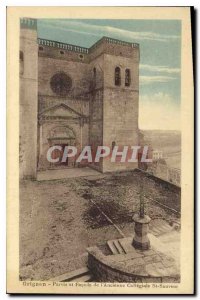 Old Postcard Grignan forecourt and facade Old Collegiate St Savior