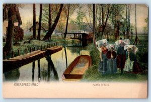 Brandenburg Germany Postcard Part of Burg Oberspreewald c1905 Antique