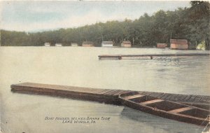 J10/ Lake Winola Pennsylvania Postcard c1910 Boat Houses Wilkes Barre Side 12