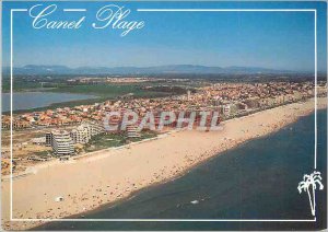 Modern Postcard Canet Plage (Pyrenees Orientales) La Cote Vermeille Aerial view