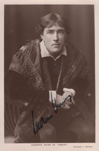 Laurence Irving Shakespeare Hamlet RMS Empress Hand Signed Photo